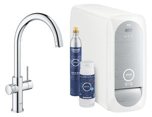 Grohe Blue rubinetto da cucina con filtro verticale StarLight Chrome 31455001