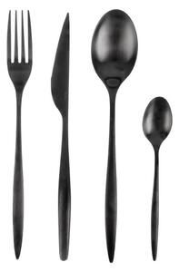 Posate nere in acciaio inox 24 pz – Orion