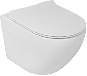 LaVita Sofi Slim vaso wc con copriwater a discesa lenta sospeso senza brida bianco lucida 5908211401461