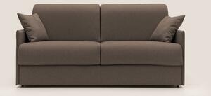 Evans Divano letto matrimoniale in tessuto impermeabile T13 marrone