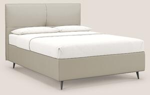 Greta letto contenitore dimensioni SLIM con testata trapuntata in ecop