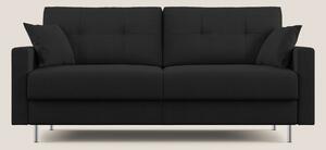 Megan divano letto matrimoniale in microfibra smacchiabile T11 nero