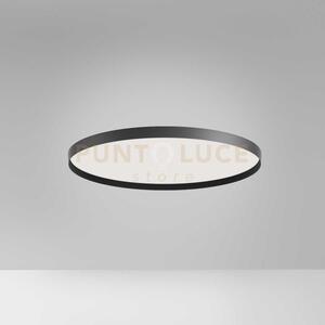 Acelia p/g - plafoniera led 3000-4000k 3000-3100lm 50w nero d.60cm