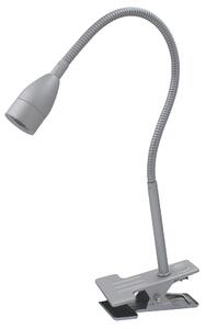 Lampada da scrivania con lampadina inclusa LED stile moderno bianco naturale Gao argento