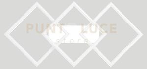 Afrodite p/m - applique alluminio bianco led 3 quadrati 3000k 2000l