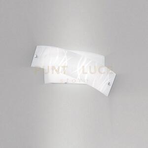 Agnese a/p applique 2 luci in vetro e metallo con decori attacco e14
