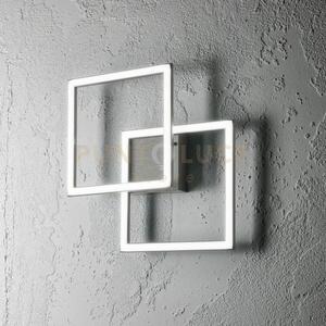 Afrodite p/p -applique in alluminio titanio led 3000k 1400lm 28w di