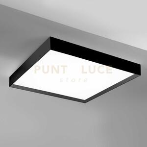 Aoi p/g - plafoniera alluminio nero a led 3000-4000k 6000-6300lm 8