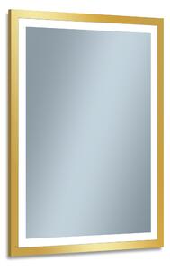 Venti Luxled Gold specchio 60x80 cm rettangolare con illuminazione oro 5907459662726