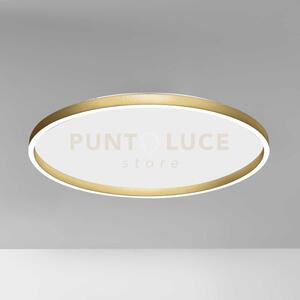 Aela p/g - plafoniera led in alluminio gold 3000k-4000k 3800-390lm 