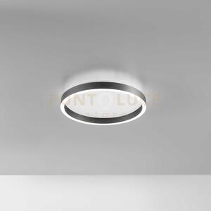 Aela p/p - plafoniera a led in alluminio nero 1900-2000lm 3000-4000