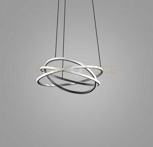 Atia s/p - lampadaio a sospensione nero a led 3000k 6100lm 80w dimm