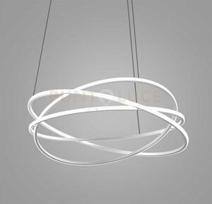 Atia s/g - lampadario a sospensione bianco a led d.100cm 3000k 9500