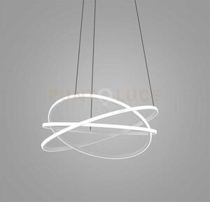 Atia s/m - lampadario a sopsensioe bianco led 3000k 7500lm 100w d.8
