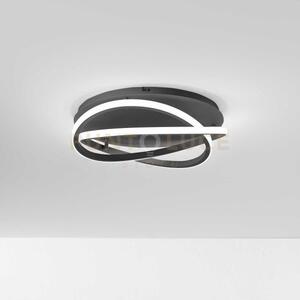 Atia p/p -lampadario a soffitto nero a led 3000k 1900lm 40w in allu