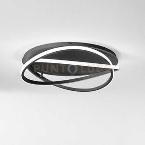 Atia p/m - lampadario a soffitto nero a led 3000k 2600lm 50w in all