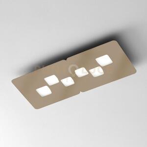 Bilbao p/m - plafoniera tortora 6 luci attacco gx53 65cm