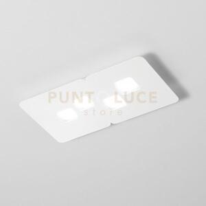 Bilbao p/p - plafoniera bianca 4 luci attacco gx53 50cm