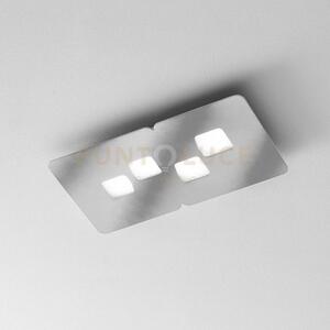 Bilbao p/p - plafoniera acciaio 4 luci attacco gx53 50cm