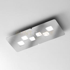 Bilbao p/m - plafoniera acciaio 6 luci attacco gx53 65cm