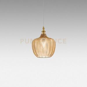 Cleofe s/10 - lampadario sospeso 1 luce attacco e27 in vetro colore