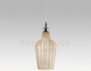 Cleofe s/12 - lampadario sospeso 1 luce attacco e27 in vetro colore
