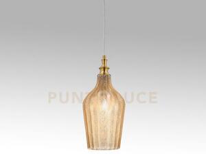Cleofe s/12 - lampadario sospeso 1 luce attacco e27 in vetro colore
