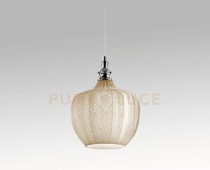 Cleofe s/10 - lampadario sospeso 1 luce attacco e27 in vetro colore