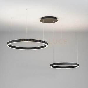 Criseide ss/2d - sospensione nera a led 3000k 3800lm 75w(35w+840w) 
