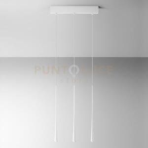 Dafne s/3p - lampadario a sospensione lineare 3 luci led 3000k 612l