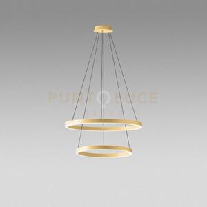 Criseide s/2p - lampadario a sospensione 2 luci oro a led 3000k 300