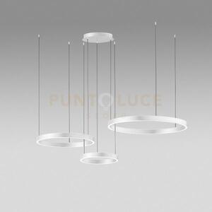 Criseide s/3d - lampadario a sospensione 3 luci bianco a led dimmer
