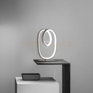 Diva l - lampada da tavolo colore titanio a led 3000k 680lm 17w dim