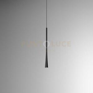 Dafne s/p - sospensione nera in alluminio a led 213lm 3000k 7w 1 lu