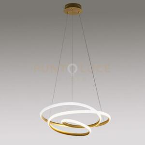 Diva s/s - lampadario a sospensione colore oro a led 3000k 4800lm 8