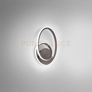 Diva a - applique led titanio in alluminio dimmerabile 3000k 1110lm
