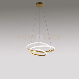 Diva s/p - lampadario a sospensione colore oro a led 3000k 1950lm 3