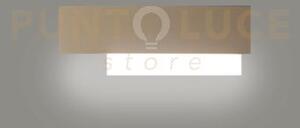 Doha a/p - applique tortora a led 3000k 1270lm 15w alluminio e meta