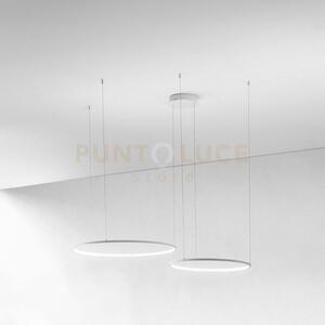 Erika s/2d lampadario sospeso a led bianco 3000k 3700lm 80w(35w+45w