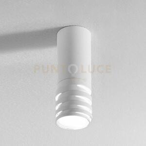 Emily p - faretto bianco 1 luce attacco gu10 metallo e acrilico lam