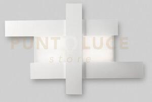 Doha p/m - applique colore bianco in alluminio e metacrilato a led 
