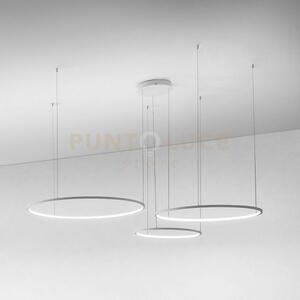 Erika s/3d lampadario sospeso a led bianco 3000k 7100lm 28w(35w+45w