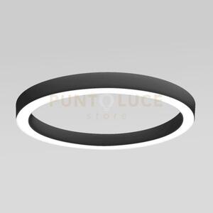 Flor p/s - plafoniera colore nero a led 3000k 6100lm 80w dimmerabi