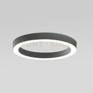 Flor p/g - plafoniera colore nero a led 3000k 4100lm 60w dimmerabi