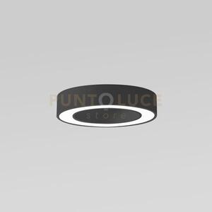 Flor p/p - plafoniera colore nero a led 3000k 2100lm 30w dimmerabil