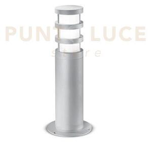 Ges013- paletto da esterno colore grigio alluminio 1 luce attcco e