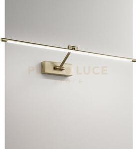 Gap443n- applique a parete in metallo brunito a led 4000k 451lm 8w 