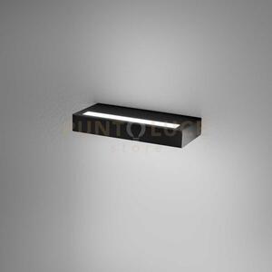 Gap521- applique led biemissione in alluminio nero dimmerabile 3000