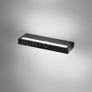 Gap523- applique led biemissione in alluminio nero dimmerabile 300