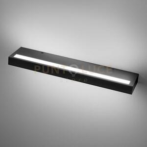 Gap525- applique led biemissione in alluminio nero dimmerabile 3000
